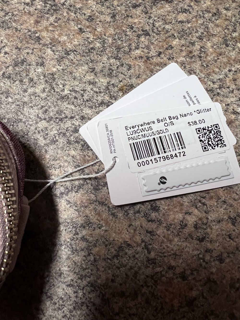 2 lululemon athletica Sparkle Mini Pouch Duo - Silver & Pink bundle NWT - Picture 4 of 6